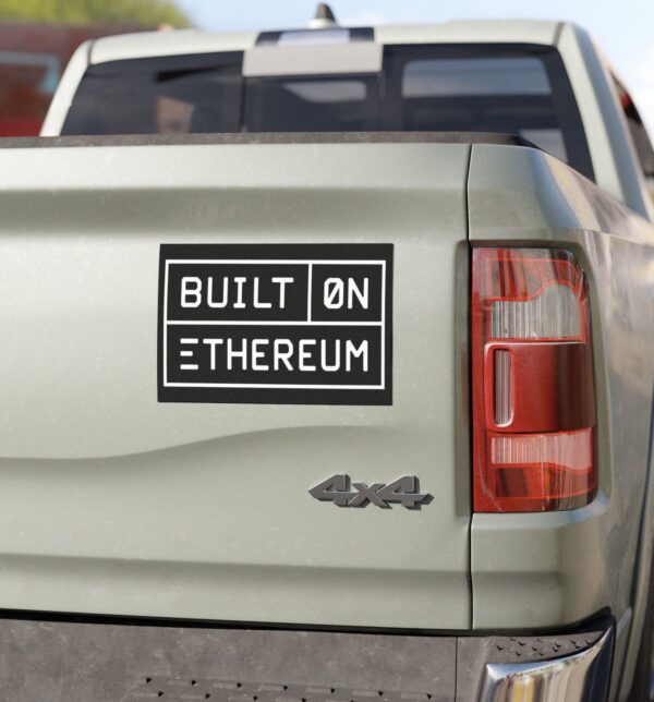 Built on Ethereum Car Magnets