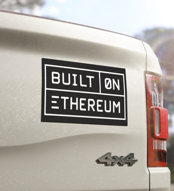 Built on Ethereum Car Magnets