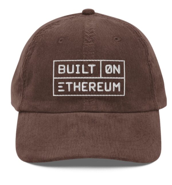 Built on Ethereum Corduroy Cap