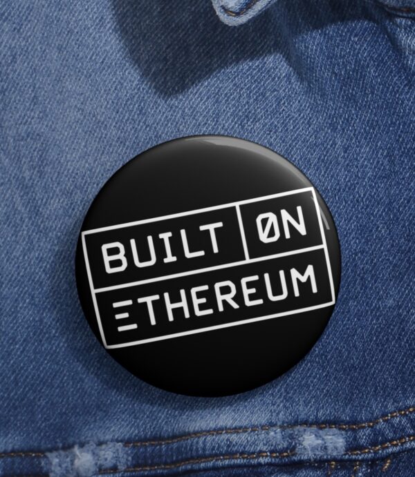 Built on Ethereum Pin Buttons