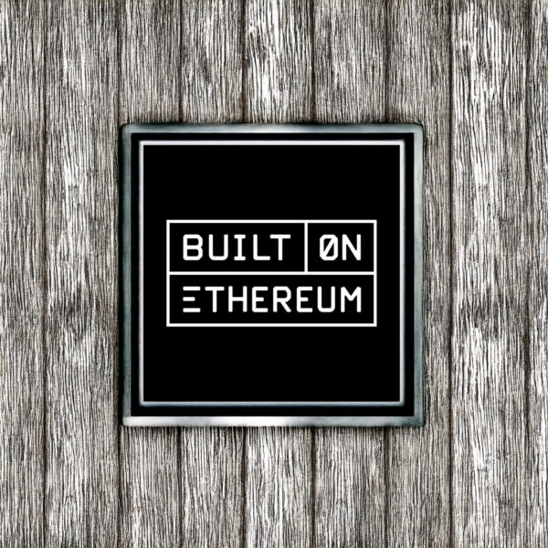 Built on Ethereum Sticker Black