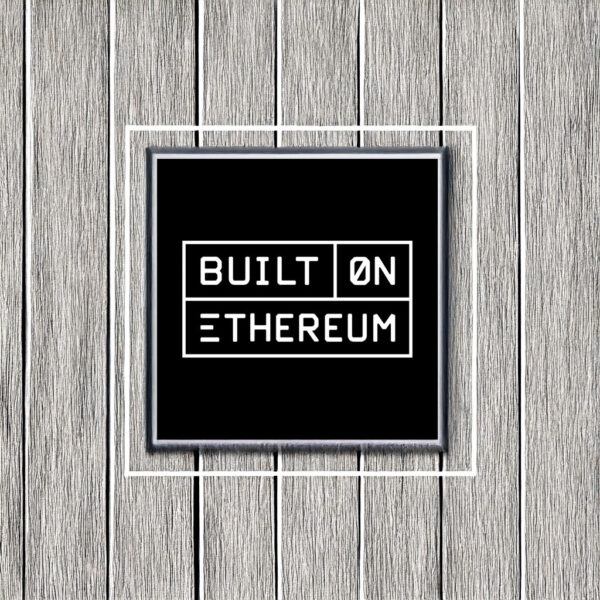 Built on Ethereum Sticker Black