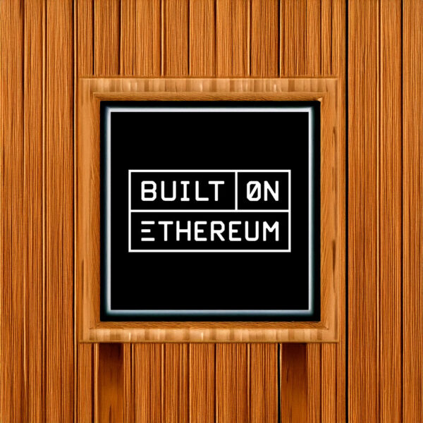 Built on Ethereum Sticker Black